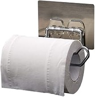 Home Napkin Holders Bathroom Hold Up To Heavy Weight Easy To Fit Space Saver White Self Adhesive Toilet Paper Holder White Stainless Steel Strong for Dining Table Hotel Kitchen