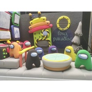 Handmade "Among Us" Clay Figure in Arcylic Box FREE 6Tub Clay