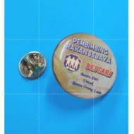 PRS BADGES SEKOLAH COLLAR PIN PRS BESTARI  KUNING COLLAR PIN 25mm DIAMETER