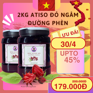 2kg Atiso Đỏ Ngâm Đường Phèn ( dạng lỏng có hoa ) Siro Syrup