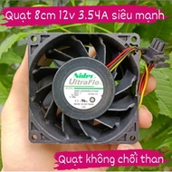 Super powerful jet fan 8cm x 8cm x 3.8cm 12v 5.52A, 4.54A and 3.54A