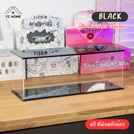 TC HOME ตู้โชว์ Macaron Labubu 6 รุ่น ฝาเปิดสไลด์ ใส่ได้ 6 ตัว กล่องใส่ลาบูบู้ ใส่ลาบูบู้ได้ทั้ง V1