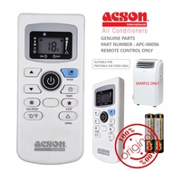 Original ACSON Portable Air conditioner Remote Control