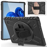 全城熱賣 - 適用於微軟 Surface Pro 8 海盜王A包膠款 TPU+PC三防平板殼（黑色）