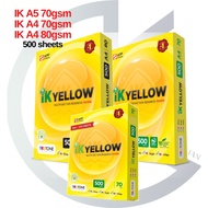 IK Yellow A5 70 gsm / A4 70gsm 80gsm (500sheets) paper