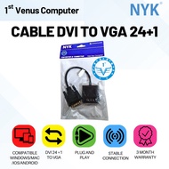 CABLE DVI TO VGA 24+1 / CABLE DVI 24+1 TO VGA / CONVERTER DVI 24+1 TO VGA / CAB25-NYK