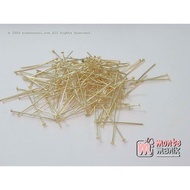 10 gr Head Pin or Gold Dead Nail 3 cm (PAKU-010) Montenik Craft