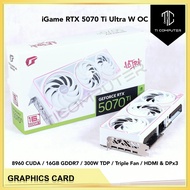 Colorful iGame GeForce RTX 5070 Ti Ultra W OC Triple Fan 16GB GDDR7 256bits DP HDMI Used Graphics Ca