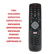 NEW Original Remote Control FOR PHILIPS HOF16H303GPD24 TV NETFLIX Fernbedienung 398GR08BEPHN0011HL for 43PUS626 2-12-55PUT6103