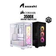 Corsair 3500X Series E-ATX Mid-Tower PC Case - Black/White