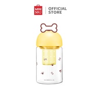 [BIG PROMO] Miniso X Sanrio Tumbler Glass With Tea Separator 330Ml ompurin Melody Cinnamoroll Botol 