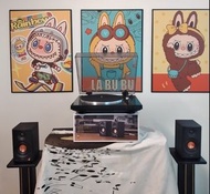 近全新Denon DP300F 全自動黑膠唱盤，另包全新只開封試機名廠edifier小書架喇叭，喇叭跟盒配件齊)，無需另買擴音機，即接即聽！喇叭可藍牙連接手機聽歌，可接耳機！一物多用慳位方便！