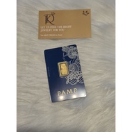 PAMP Suisse Lady Fortuna 2.5 gram 999.9 Gold Bar with Veriscan®