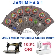 Jarum Jahit Organ HAx1 - Mesin Jahit Portable Rumah Tangga / Klasik Hitam Butterfly Singer Classic Jadul Original Japan HA x 1