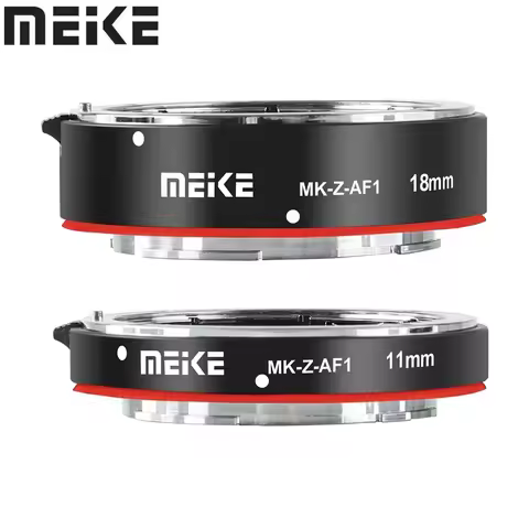 Meike MK-Z-AF1 Metal Auto Focus Macro Extension Tube Adapter Ring 11mm 18mm for Nikon Z-Mount Z5 Z50