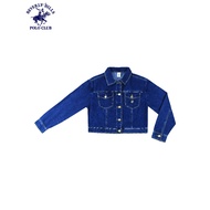 Beverly Hills Polo Club Women’s Denim Cotton Crop Jacket in Medwash LV2144 Denim Jacket