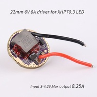22mm 6V 8A Flashlight Driver for XHP70.3/SFT70 LED