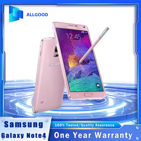 Original Samsung Galaxy Note 4 N910A/F/V 5.7" 2K Super AMOLED 4G LTE 3GB RAM 32GB ROM 16MP Camera S-