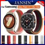 nylon loop Dây đeo cho Samsung galaxy watch Ultra 7 6 Classic 47mm 43mm đồng hồ thông minh 40mm 44mm