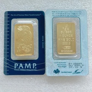 Free Shipping 1oz/2.5g/5g/10g/20g/50g/100g non magnetic gold sealed bar Switzerland swiss lady metal
