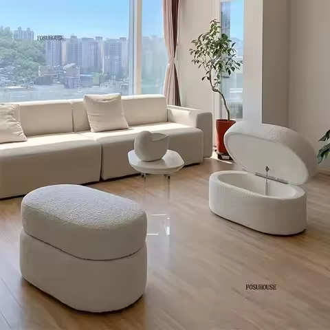 Nordic Entrance Storage Stools Home Furniture Living Room Sofa Ottomans Bedroom Bench Cloakroom Shoe