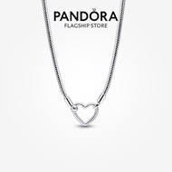 Pandora Heart Closure Snake Chain Necklace