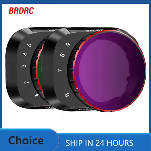 BRDRC VND Lens Filters for DJI Mini 4 Pro Drone VND4-32/64-512 Adjustable Optical Glass Variable ND 