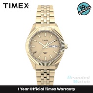 [Official Warranty] Timex TW2U78500 Women's Waterbury Legacy Gold Boyfriend 36mm Stainless Steel Str