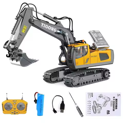 2.4G Excavator RC CAR Remote Control Engineering Dumper Vehicle Crawler Truck Bulldozer Toys for Boy