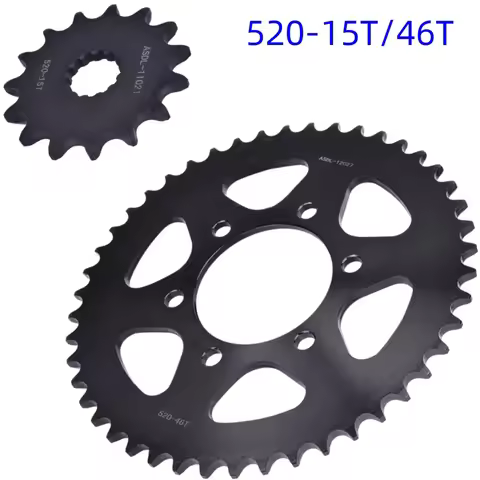 520-15T/46T Motor Sprocket for Kawasaki KLE650 Z650 ER-6f EX650 ER-6n EN650 EX 650 400 Ninja 650 R C