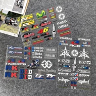For YAMAHA NAMX XMAX MIO NVX MT-03 LC135 Y15ZR YZF R15 R3 Motorcycle Stickers 3D UV Material Yamaha Logo Stickers 46 NGK Beat MOVISTAR Body Decorative Sticker Accessories