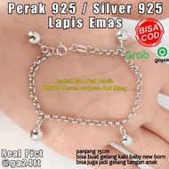 Authentic 925 Silver Baby Anklet with White Gold Plated Baby Boy Anklet