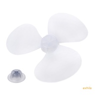 exhila 3 Leaves Clear Plastic Fan Blade Replacement for 12 Inch Pedestal Fan Stand Fan Table Fan Accessories