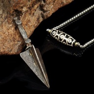 清代西藏天鐵普巴杵.西亞古珠頸鍊(鍊長69公分)