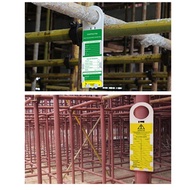 ♞,♘2Pcs/Set Safety Scaffolding Inspection Card Security Accident Prevention Tag
