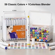 Set of 60 Colored Markers from Wakoud Art Maker (US Amazon product)