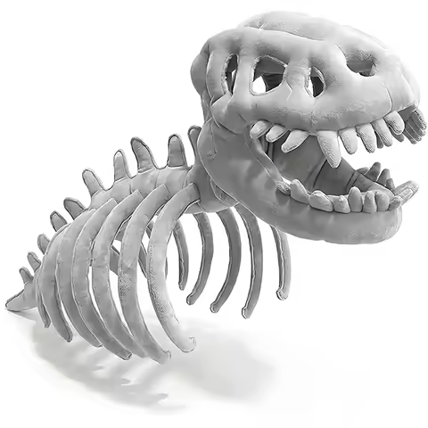 Wearable Dinosaur Skeleton Costume,Silly Dino Plush Skeleton,Cozy Plush 3D Dinosaurio Skull Mask, Dr