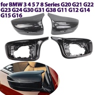 Carbon Fiber Rearview Mirror Cap Wing Side Mirror Cover For BMW 3 4 5 7 8er G20 G21 G28 G11 G12 G14 