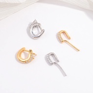 S925 Sterling Silver Clasp Hook Pin for DIY Jewelry Making Fish Tail Clasp for Bracelet Necklace Pea
