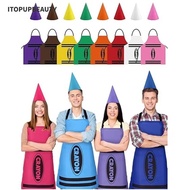 ITOPUPBEAUTY Crayon Themed Gnome Set, Colorful Cleaning Crayon Apron,  Art Craft Activity Fancy Dres