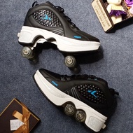 Skates, roller skates, folding roller skates, 4 folding wheels