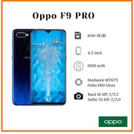 (FREE TV Apps) OPPO F9 PRO 6.3inch" 4G LTE (8gb+256gb) Original New Import Set 1 year Warranty