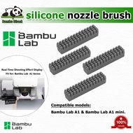 Bambu Lab Silicone Nozzle Brush 4pcs for A1 Mini Hotend Cleaning 260 C Heat Resistant Bambu Lab A1 M