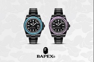 日本代購 BAPE 🇯🇵 TYPE1 BAPEX Crystal Stone 機械錶 黑魂
