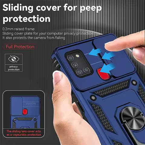For Samsung A21s Case Magnetic Ring Stand Holder Armor Back Cover For Samsung Galaxy A21S A 21s A21 