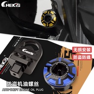 Chekis for YAMAHA XMAX300 XMAX250 V1 V2 V3 Modified two-tone design anti-theft Engine screw cap & sp