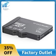 TF Card Reader with TF Card Appearance Design 8 TF Cards Slots Multifunctional High-Speed Memory Car