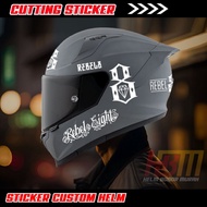 Rebel 8 Helmet Cutting Sticker/ Helmet Sticker