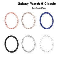 Watch Bezel Ring for Samsung Galaxy Watch6 Classic 43mm 47mm Stainless Steel Bumper Case Accessorie 