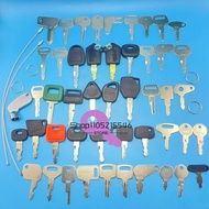 48pcs Excavator Key Ignition Switch Key for 459A D250 1466 455 83353 430 2495 D300 777 5P8500 S450